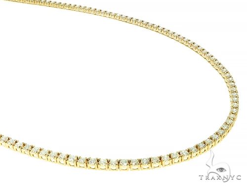 14K Yellow Gold Diamond Tennis n 20 Inches 2.0mm   66154 - Image 1