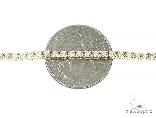 14K Yellow Gold Diamond Tennis n 20 Inches 2.0mm   66154 - Image 5