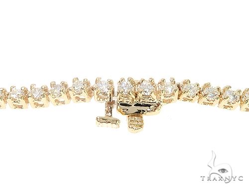 14K Yellow Gold Diamond Tennis Chain 22 Inches 2mm   65776 - Image 4