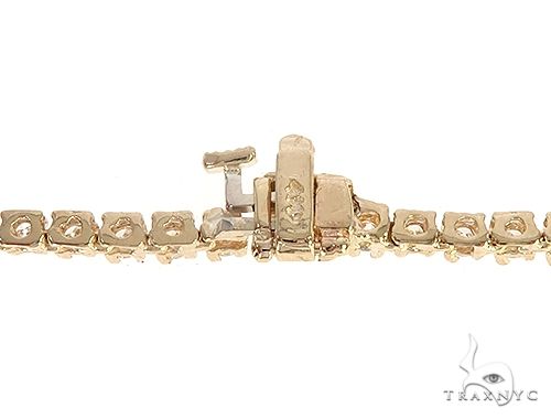 14K Yellow Gold Diamond Tennis Chain 22 Inches 2mm   65776 - Image 7