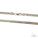 14K White Gold Double Curb Link Chain 22 inches 4.6mm 68969 - Image 4