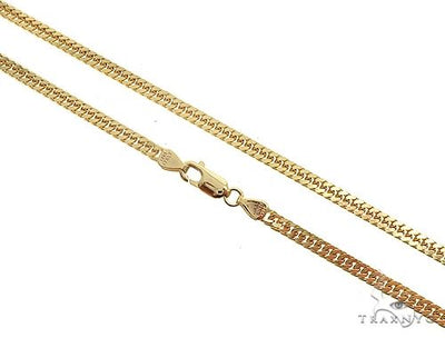14K Yellow Gold Double Curb Link Chain 22 inches 6.3mm 70045 - Image 1