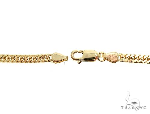 14K Yellow Gold Double Curb Link Chain 22 inches 6.3mm 70045 - Image 4