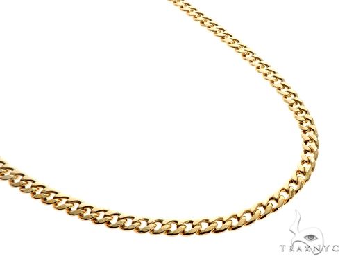 TraxNYC's Best Buy 14k Yellow Gold Hollow Cuban Link Chain 24 Inches 5.5mm 64064 - Image 1