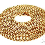 14K Yellow Gold Hollow Franco Link Chain 30 Inches 2.8mm   64435 - Image 4