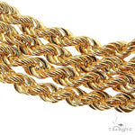 14k Yellow Gold Hollow Rope  18 Inches 2.1mm 64539 - Image 4