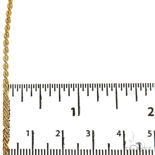 14k Yellow Gold Hollow Rope  18 Inches 2.1mm 64539 - Image 7