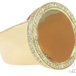 14K Yellow Gold Memorial Photo Ring 65760 - Image 2