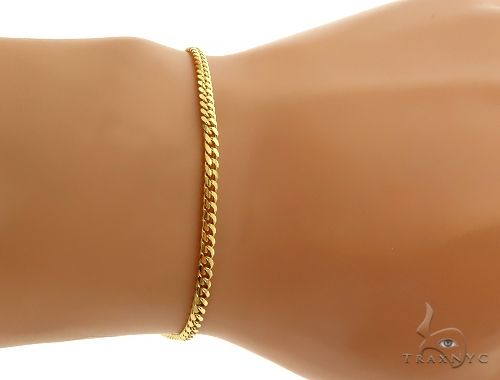 14K Yellow Gold Miami Cuban Link Bracelet 8 Inches 2.6mm   66036 - Image 4