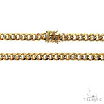 14K Yellow Gold Miami Hollow Cuban  22 Inches 6.6mm 68411 - Image 4