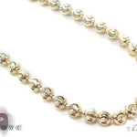 14K Yellow Gold Moon Cut Chain 22 Inches 4mm   64804 - Image 1