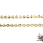 14K Yellow Gold Moon Cut Chain 22 Inches 4mm   64804 - Image 2