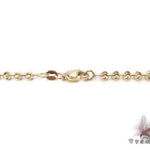 14K Yellow Gold Moon Cut Chain 22 Inches 4mm   64804 - Image 3