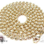 14K Yellow Gold Moon Cut Chain 22 Inches 4mm   64804 - Image 4
