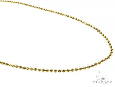 14k Yellow Gold Moon Cut Link Chain 24 Inches 2mm 66033 - Image 1