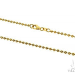 14k Yellow Gold Moon Cut Link Chain 24 Inches 2mm 66033 - Image 2