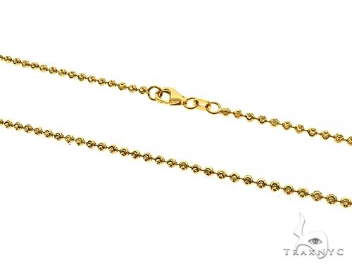 14k Yellow Gold Moon Cut Link Chain 24 Inches 2mm 66033 - Image 2