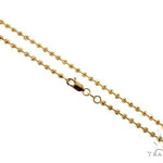 14K Yellow Gold Moon Cut Link Chain 24 Inches 4mm   65177 - Image 1
