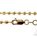 14K Yellow Gold Moon Cut Link Chain 24 Inches 4mm   65177 - Image 5