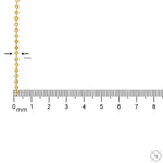 14K Yellow Gold Moon Cut Link Chain 26 Inches 2.9mm   65883 - Image 4