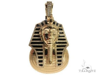 Diamond Pharaoh King Tut Pendant 63238 - Image 1