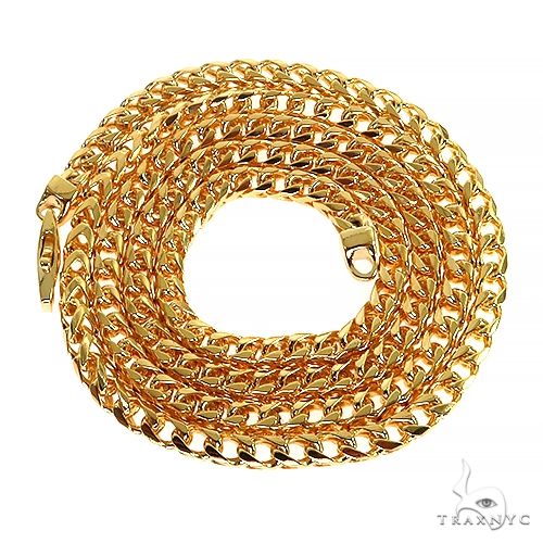 14k Yellow Gold Solid Franco Chain 26 Inches 3.8 mm 67959 - Image 3