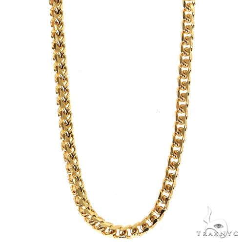14K Yellow Gold Solid Franco Chain 28 Inches 2mm   67686 - Image 1