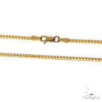 14K Yellow Gold Solid Franco Chain 28 Inches 2mm   67686 - Image 3