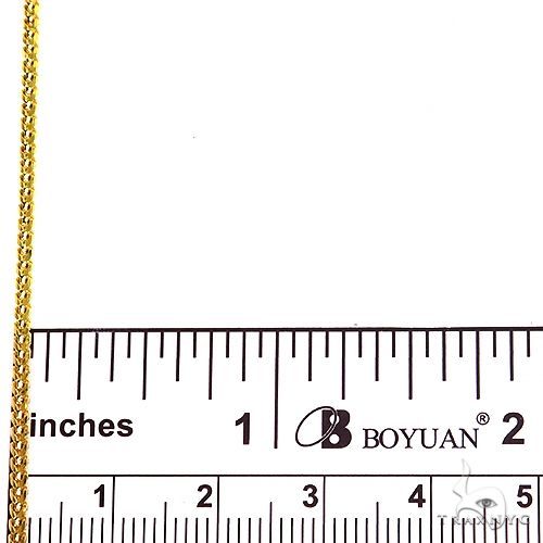 14K Yellow Gold Solid Franco Chain 28 Inches 2mm   67686 - Image 4