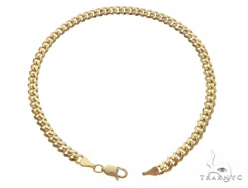 14K Yellow Gold Solid Miami Cuban Link Bracelet 8 Inches 3.5 mm   65582 - Image 2