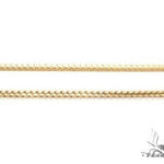 14K Yellow Gold Solid Thin Franco Link Chain 20 Inches 1.6mm   67976 - Image 2