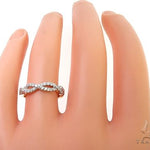 14K Yellow Gold Twisted Diamond Band 65298 - Image 6