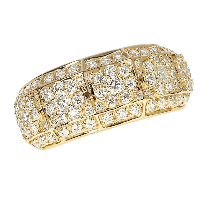 14K Gold Flower Diamond Ring 66171