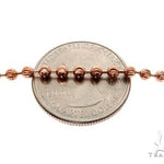 14k Rose Gold Moon Cut Chain 26 Inches 3.5mm   65181 - Image 3