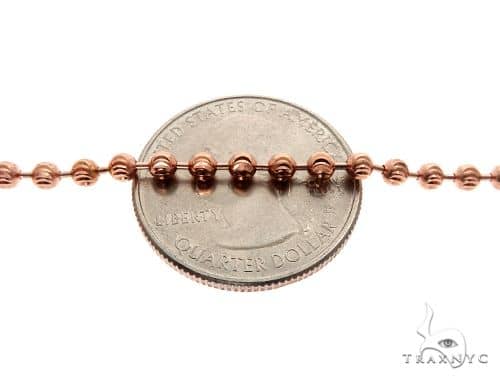 14k Rose Gold Moon Cut Chain 26 Inches 3.5mm   65181 - Image 3