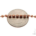 14k Rose Gold Moon Cut Chain 24 inches 3mm   64609 - Image 4