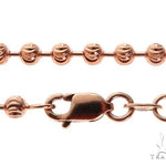 14k Rose Gold Moon Cut Chain 24 inches 3mm   64609 - Image 6