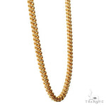 14k Two-Tone Semi-Solid Franco Link Chain 3.5mm 18 Inches 69943 - Image 2
