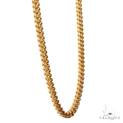 14k Two-Tone Semi-Solid Franco Link Chain 3.5mm 20 Inches 69942 - Image 2
