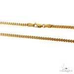 14k Two-Tone Semi-Solid Franco Link Chain 3.5mm 20 Inches 69942 - Image 3