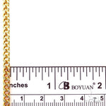 14k Two-Tone Semi-Solid Franco Link Chain 3.5mm 20 Inches 69942 - Image 5
