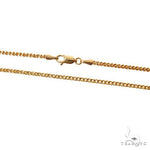 14k Two-Tone Semi-Solid  Franco link Chain 2mm 16 Inches 69938 - Image 3