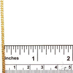 14k Two-Tone Semi-Solid  Franco link Chain 2mm 16 Inches 69938 - Image 4