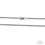 14k White gold Solid Rope Link Chain 2mm 26 inches 68792 - Image 3