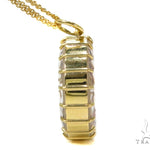 14k Yellow Gold Curb Link Gold Mens Bracelet-40025 - Image 10