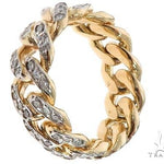 14k Yellow Gold Diamond Miami Cuban Ring 64738 - Image 1