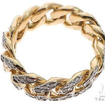 14k Yellow Gold Diamond Miami Cuban Ring 64738 - Image 3