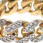 14k Yellow Gold Diamond Miami Cuban Ring 64738 - Image 5
