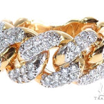 14k Yellow Gold Diamond Miami Cuban Ring 64775 - Image 2