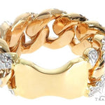 14k Yellow Gold Diamond Miami Cuban Ring 64775 - Image 3